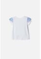 Camiseta De Frozen Manga Corta Blanco Para Niña 2T A 6T 5T de Disney
