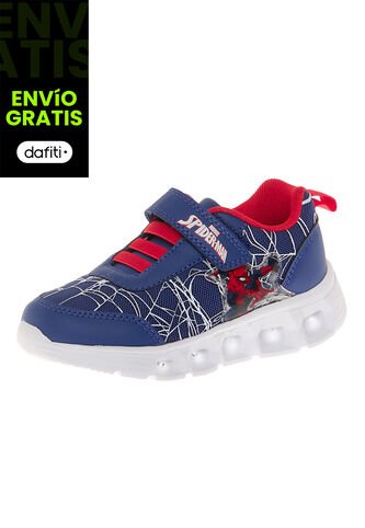 Zapatos Deportivos Con Diseño De Spiderman Para Niño Pequeño Azul Disney 210023 Disney