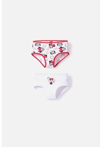 Pack X2 Panties De Minnie Mouse Multicolor Para Niña 2T A 5T 5T Disney