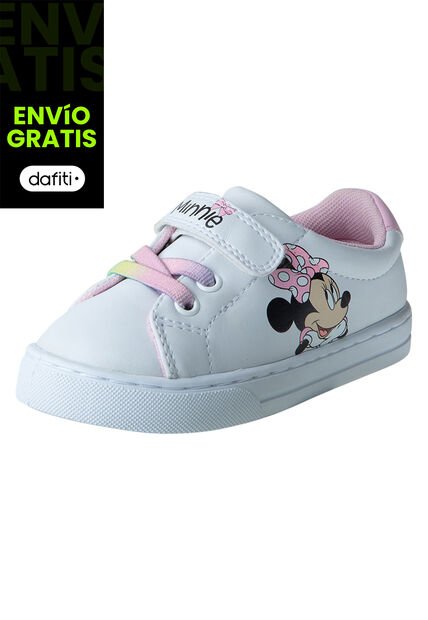 Zapatos Deportivos Con Diseño De Minnie Para Niña Pequeña Blanco Disney 198946 Payless