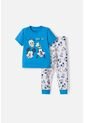 Pijama De Mickey Mouse Azul Y Marfil Oscuro De Pantalón Largo Para Niño 2T A 5T 3T de Disney