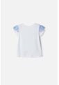 Camiseta De Frozen Manga Corta Blanco Para Niña 2T A 6T 4T de Disney