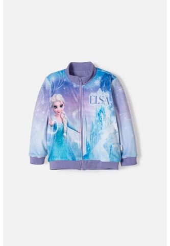 Chaqueta De Frozen Con Cierre Multicolor Para Niña 2T A 6T 5T Disney