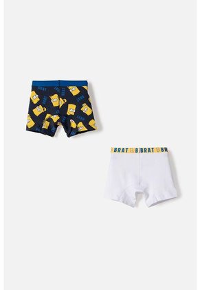 Pack X2 Boxer De Los Simpsons Multicolor Para Niño 14