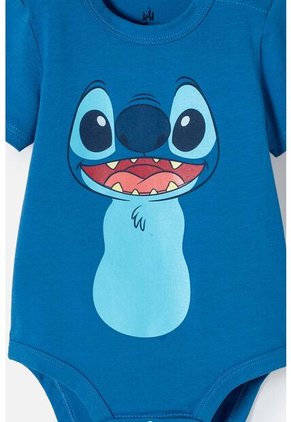 Body De Stitch Con Gorro Azul Para Bebé Niña 3-6