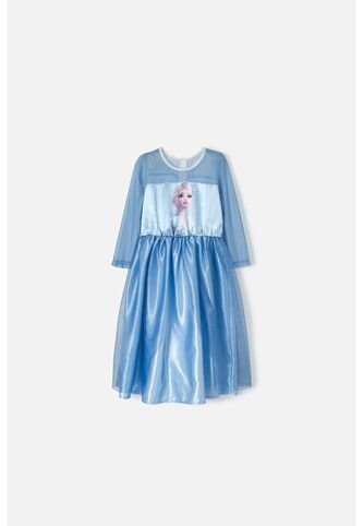 Vestido De Frozen Con Manga Larga Para Niña De 2T A 5T 5T Disney