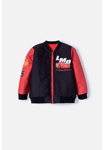 Chaqueta De Cars Con Cierre Negro Y Rojo Para Niño 2T A 6T 5T Disney
