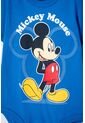 Body De Mickey Mouse Manga Corta Azul Para Bebé Niño 3-6 de Disney