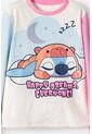 Pijama De Stitch Y Capybara Multicolor Para Niña 6 de Disney