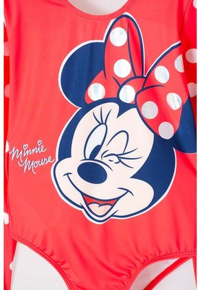 Vestido De Baño De Minnie Mouse Manga Larga Para Niña 6