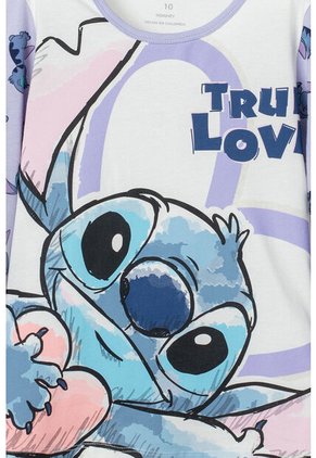 Pijama De Lilo Y Stitch Manga Larga Multicolor Para Niña 8