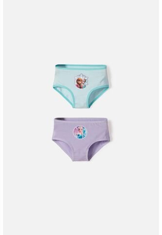 Pack X2 Panties De Frozen Multicolor Para Niña 2T A 6T 3T Disney