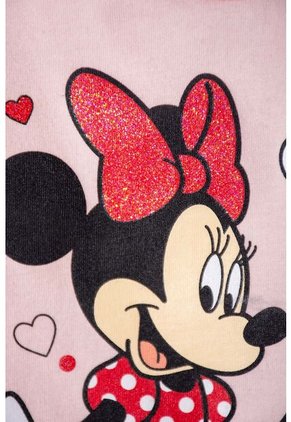 Pijama De Minnie Mouse Estampado Rosado Para Bebé Niña 9-12