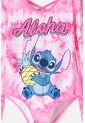 Vestido De Baño De Stitch Fucsia Manga Larga Para Niña 6 de Disney