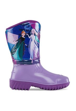 Botas De Lluvia Frozen Yurem Lila-Mora Para Niña Disney