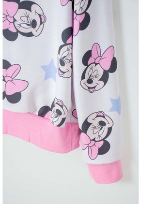 Buzo De Minnie Mouse Cerrado Multicolor Para Niña 4