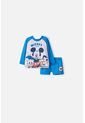 Conjunto De Baño De Mickey Mouse Azul Manga Larga Para Bebé Niño 12-18 de Disney