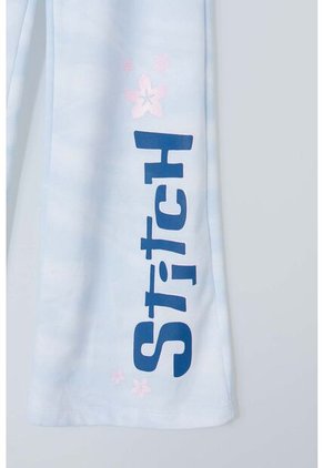 Conjunto De Lilo Y Stitch Azul De Pantalón Largo Para Niña 8