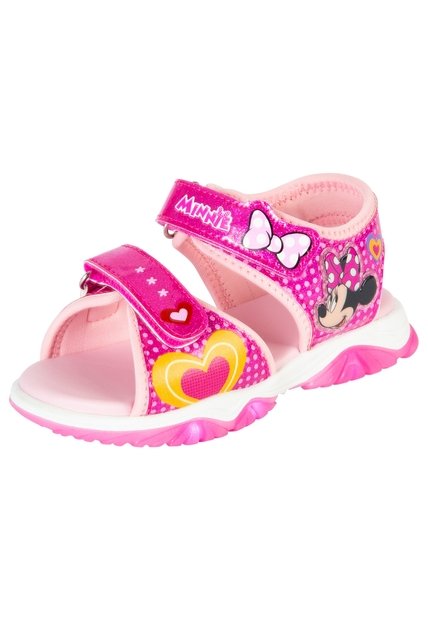 Sandalias Deportivas Con Diseño De Minie Para Niña Pequeña Rosa Disney 201171 Payless