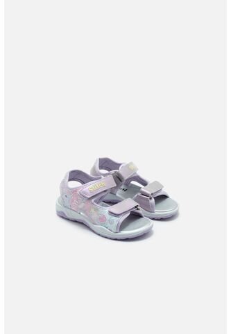 Sandalia Con Luces De Stitch Violeta Para Niña 24 Disney