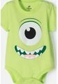 Body De Monsters University Verde Con Ajuste En Entrepierna Para Bebé Niño 3-6 de Disney