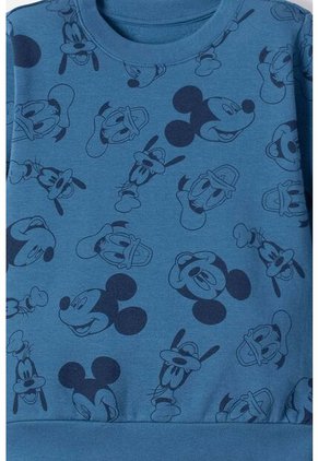 Conjunto De Mickey Mouse Azul De Pantalón Largo Para Niño 2T A 5T 3T