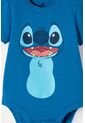 Body De Stitch Con Gorro Azul Para Bebé Niña 12-18 de Disney