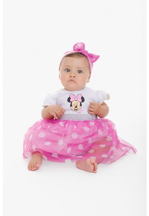 Vestido De Minnie Mouse Con Bolero Multicolor Para Bebé Niña. 12-18
