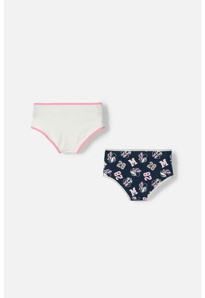 Panties De Minnie Mouse Multicolor En Dúo Para Niña 4