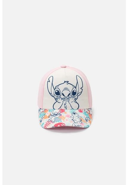 Gorra De Stitch Rosada Para Niña U