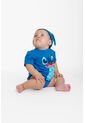 Body De Stitch Con Gorro Azul Para Bebé Niña 12-18 de Disney