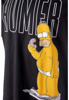 Camiseta De Los Simpsons Regular Fit Para Hombre S