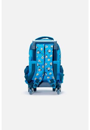 Morral De Mickey Mouse 14" Con Ruedas Azul Para Niño U