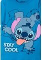 Camiseta De Lilo & Stitch Azul Estampada En Frente Para Niño 12 de Disney
