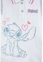 Camiseta Tipo Polo De Stitch Blanca Tipo Polo Para Niña 10 de Disney