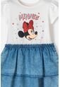 Vestido De Minnie Mouse Marfil Y Azul De Falda Con Boleros Para Niña 2T A 5T 2T de Disney