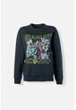 Buzo Villanas Disney Negro Estampado En Frente Para Mujer S de Disney