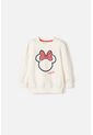 Buzo De Minnie Mouse Cerrado Marfil Para Niña 2T A 5T 2T de Disney