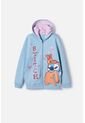 Buzo De Stitch Y Capybara Con Capucha Azul Para Niña 4 de Disney