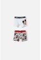 Pack X2 Boxer De Mickey Mouse Blanco Y Gris Para Niño 2T A 5T 4T de Disney