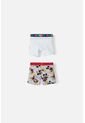 Pack X2 Boxer De Mickey Mouse Blanco Y Gris Para Niño 2T A 5T 4T de Disney