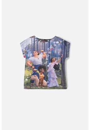 Camiseta De Encanto Multicolor Estampada Para Niña 2T A 5T 3T