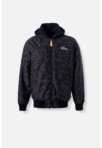 Chaqueta De Los Simpson Regular Fit Negra Para Hombre S Disney
