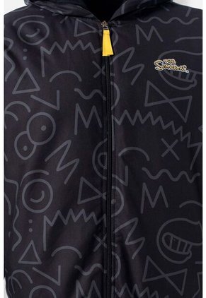 Chaqueta De Los Simpson Regular Fit Negra Para Hombre S
