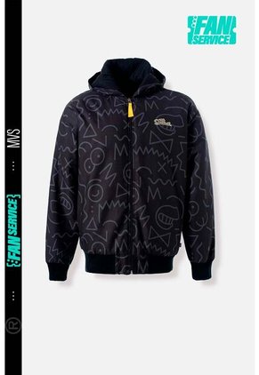 Chaqueta De Los Simpson Regular Fit Negra Para Hombre S