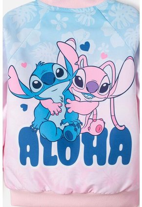 Chaqueta De Stitch Con Cierre Multicolor Para Niña 2T A 5T 4T