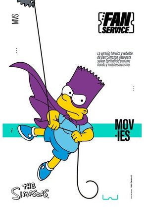 Camiseta De Los Simpson Regular Fit Para Hombre S