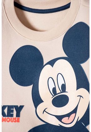 Buzo De Mickey Mouse Caqui Estampado En Frente Para Niño 2T A 5T 4T