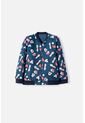 Chaqueta De Mickey Mouse Azul Oscura Con Estampado Allover Para Niño 2T A 5T 5T de Disney