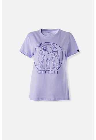 Camiseta De Stitch Slim Fit Para Mujer L Disney